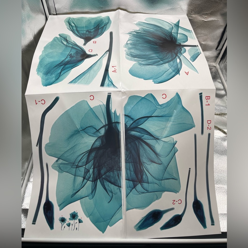 Floral wall decals
